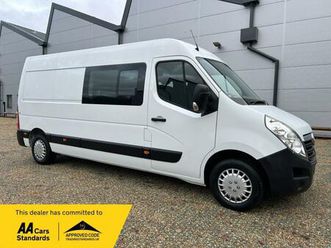 2016 vauxhall movano 2.3 cdti 3500 crew cab l3 lwb ex mod 9 seater