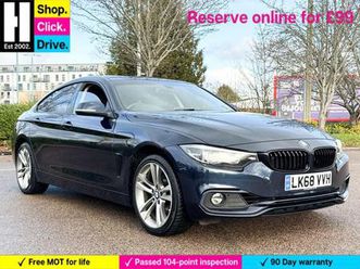 2018 bmw 4 series gran coupe 2.0 420i gpf sport hatchback 5dr petrol auto xdrive euro 6 (start/stop) (18...
