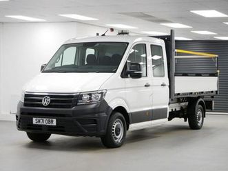 2022 volkswagen crafter cr35 rwd 2.0 tdi 140 bhp s/l etg 7 seater crewcab tipper