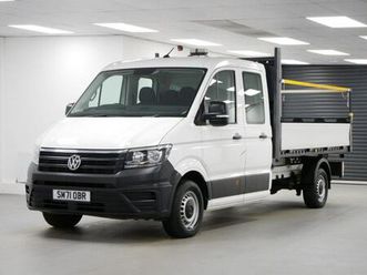 2022 volkswagen crafter cr35 rwd 2.0 tdi 140 bhp s/l etg 7 seater crewcab tipper