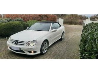 ② mb clk cabrio amg grand edition blanc nacré métallisé — mercedes-benz — 2ememain