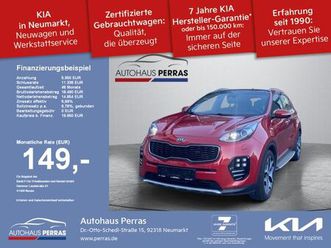 kia sportage 2.0crdi aut. gt-lineleder glasdach ahk