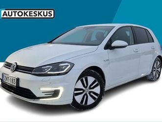 volkswagen golf e-golf 100kw (136hv) autom. - mukautuva vakionop.säädin / lämpöpumppu / lämmitettävä tuulilasi / digimittaristo / ôlypuhelimen peilaustoimnto