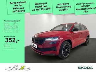skoda karoq 2.0 tdi 4x4 sportline *ahk*matrix*kamera*