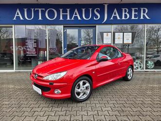 peugeot 206 cc platinum 1.hd shz leder tüv neu