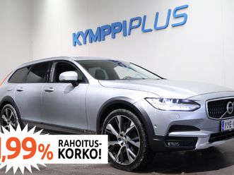 volvo v90 cross country d5 awd pro aut ** polestar-ohjelma, acc, 360u00b0kamera, koukku, nahat, lasikatto, adapt.led, hud** - rahoituskorko 1,99% - d5 ilman adb