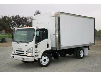 2024 isuzu npr hd 16ft box van/reefer van body with ramp