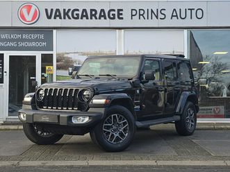 jeep wrangler unlimited - 4xe 380 sahara sky one-touch power top |camera v+a| stoel+stuurverw|carplay|softtop| 4157
