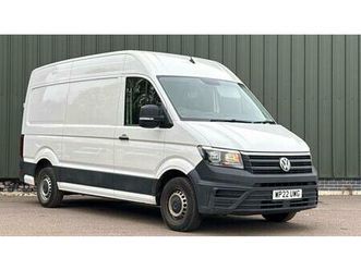 2022 volkswagen crafter 2.0 tdi 140ps startline high roof van panel van diesel manual