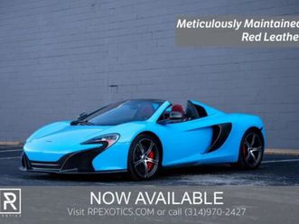 2015 mclaren 650s spider convertible 2d