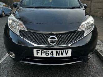 nissan note 1.2 acenta premium petrol manual 5 dr black 2014 £20 road tax note 1198 cheap car to run