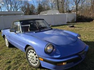 1987 alfa romeo spider quadrifoglio – classic italian convertible – 5 speed