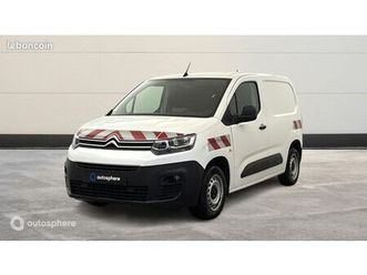citroen berlingo van véhicule utilitaire ou société m 650kg bluehdi 100 s&s club