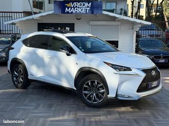 lexus nx nx 300h 4wd f sport e-cvt - 109 000 kms - suivi complet lexus - garantie lexus 13 mois ou 12 000 kms