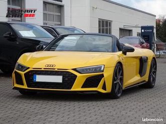 audi r8 spyder 5.2 fsi 620 performance quattro s-tronic bva / supercar de collection jaune vegas