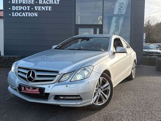 mercedes classe e coupé 350cdi blue efficiency 3.0v6 231cv executive plusieurs pack option