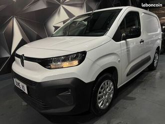 citroen berlingo van 1.5 bluehdi 130 ch eat8 bva8 xl 950 kg carplay camera 3 places plancher bois banquette moduwork tva neuf 2025