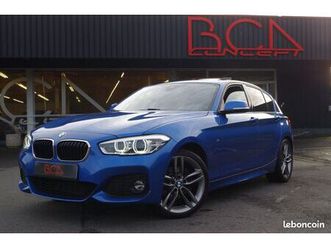 bmw 120i 2.0 184ch, pack m, toit ouvrant, cuir chauffant, régul, clim, radars, suivi ...