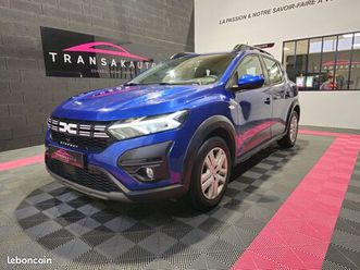 dacia sandero eco-g 100 stepway expression - camera - carplay - suivi renault - garantie dacia 04/27...