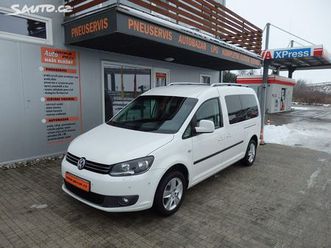 volkswagen caddy maxi 1.6 tdi 7 míst, závěs