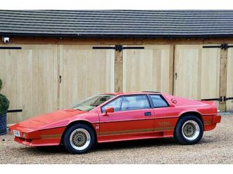 lotus esprit turbo, 1984. factory air-conditioning, full gold leather interior in very well cared-for condition.