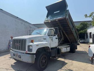 1995 gmc topkick dump truck 16 foot mason automatic non cdl