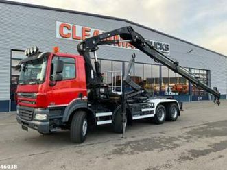 daf fad 85 cf 410 8x4 hiab 24 tonmeter laadkraan (bj 2008) — vrachtwagens — marktplaats