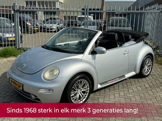 volkswagen beetle new cabriolet 1.6 turijn comfort! leer l elek cabriokap l airco l elek pakket l lmv l afneem trekhaak l topstaat