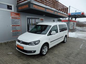 volkswagen caddy, maxi 1.6 tdi 7 míst, závěs,