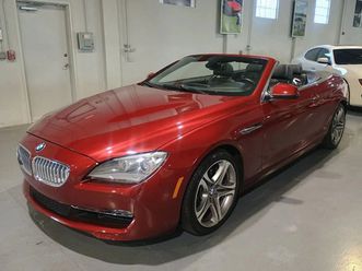 2012 bmw 6 series 650i clean carfax florida convertible