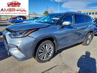 toyota highlander platinum 2022 3.5 benzyna 295km
