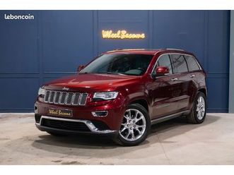 jeep grand cherokee 3,0 v6 crd 250cv summit édition ph 2 boîte zf8 - carnet d'entretien complet - harman kardon - full cuir - chrome
