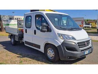 fiat ducato 35 dop cab 7 posti cassone fisso + gru