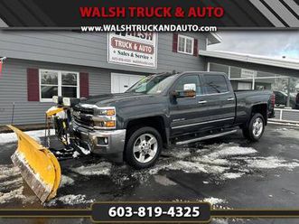 2018 chevy silverado 2500hd ltz crew cab 6.0l gas with fisher plow