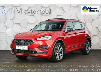 seat tarraco 2.0tdi 4drive dsg fr-line 200km pano virtual 360k, 2021 god.