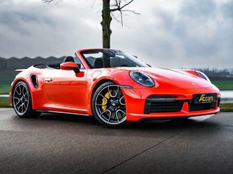porsche 911 992 turbo s- cabrio lava orange burmester -vat