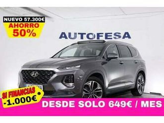 hyundai santa fe 2.0 crdi 185cv 4wd auto style 7plazas 5p # techo ele panoramico,navy,cuero