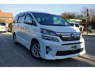 2012/12 toyota vellfire 2.4 z spec white 7 seat mp mini van ulez