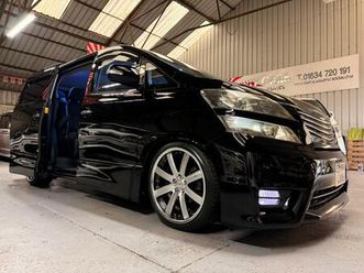 toyota vellfire 2.4 z platinum, 2010-10-reg, 20,000 miles, 20 inch alloys,