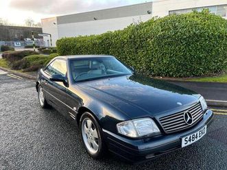 3.2 sl320 convertible 2dr petrol automatic-superb low mileage example.finished in rare emerald black metallic.heated grey leather upholstery-climate c