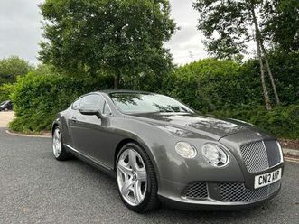 bentley continental 6.0 gt coupe 2dr auto 6 speed 4wd euro 5 (575 ps)-fantastic low mileage example,finished in granite metallic