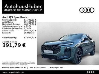 audi q3 sportback s line tfsi quattro s tronic ahk