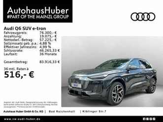 audi q6 suv e-tron quattro s line hud b&o ahk