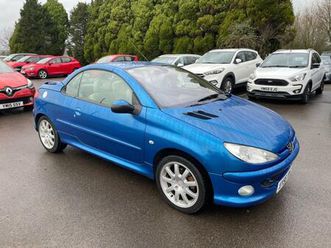 2006 peugeot 206 1.6 allure 2dr [ac] convertible petrol manual