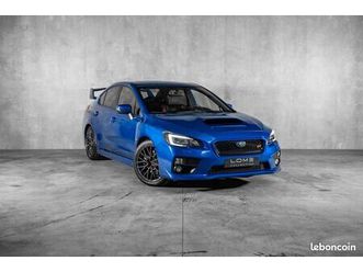 subaru impreza wrx sti 12 300 ch - bleu rallye - première main - harman kardon - aileron - carnet & suivi complet