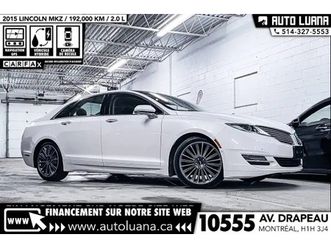2015 lincoln mkz sel hybrid toit pano/cuir/nav/keyless/camera