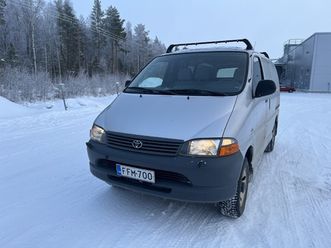toyota hiace hiace van 2.5td ** neliveto / 2.om suomi-auto / lohkolämmitin / koukku **