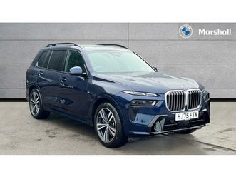 bmw x7 xdrive40d m sport 3.0 5dr