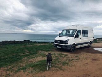 volkswagen vw crafter camper van mit handgas