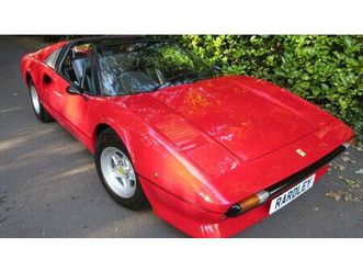1980 ferrari 308 rouge manuel, 5 vitesses conduite à droi...